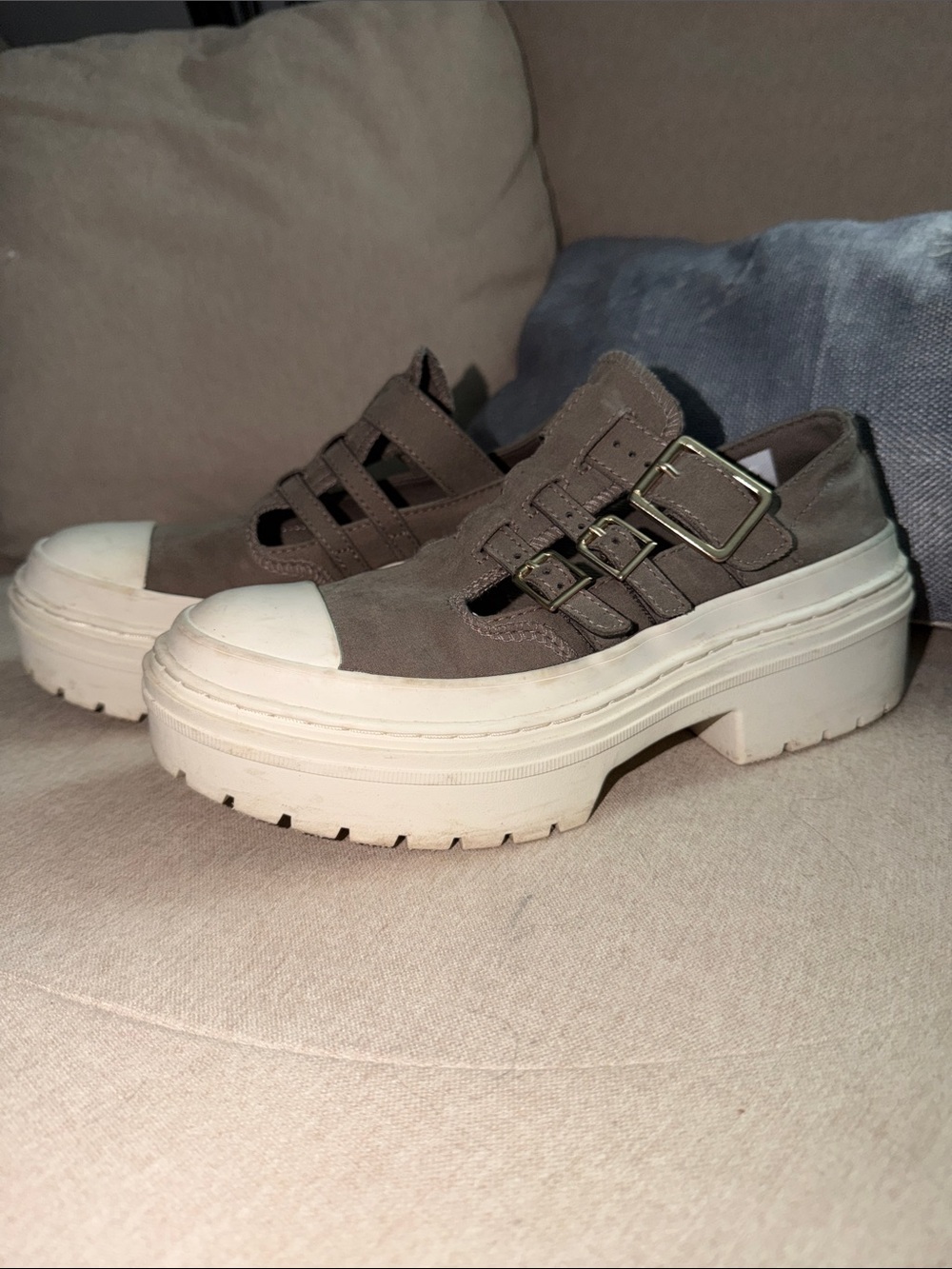 Converse Lugged Mary Jane Platform Triple Buckle
